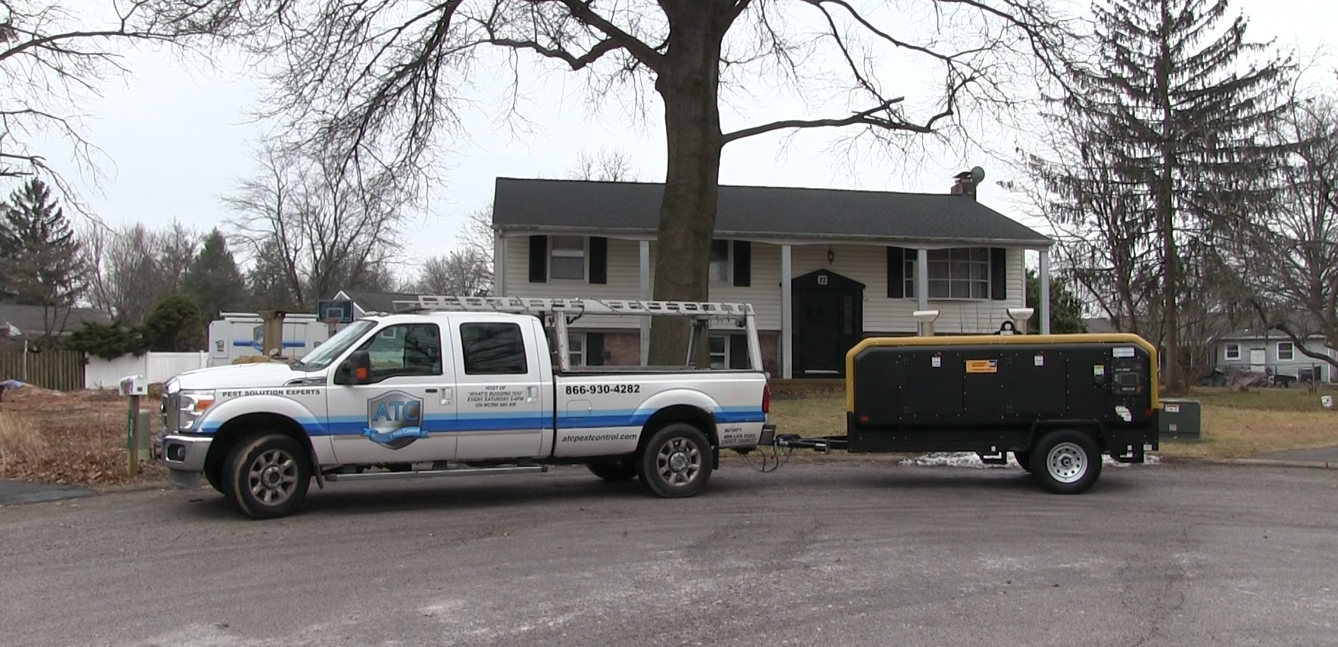 ATC Pest Control Thermification Equipment Truck and Trailer